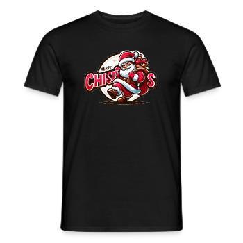 Merry Christmas - Santa Illustration - Männer T-Shirt - Schwarz - Vorne - AI Model Male 178 light (178cm)