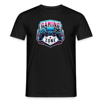 Gaming Zone - Controller Illustration - Männer T-Shirt - Schwarz - Vorne - AI Model Male 178 light (178cm)