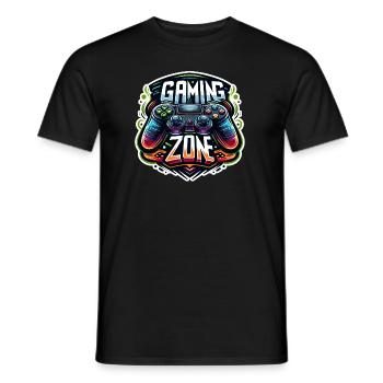 Gaming Zone - Controller Illustration - Männer T-Shirt - Schwarz - Vorne - AI Model Male 178 light (178cm)