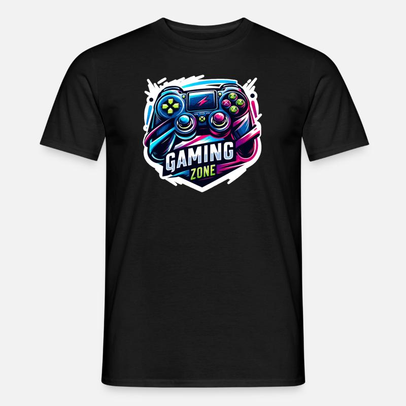 Gaming Zone - Controller Illustration - Men’s T-shirt - black