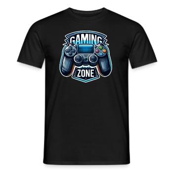 Gaming Zone - Controller Illustration - Männer T-Shirt - Schwarz - Vorne - AI Model Male 178 light (178cm)