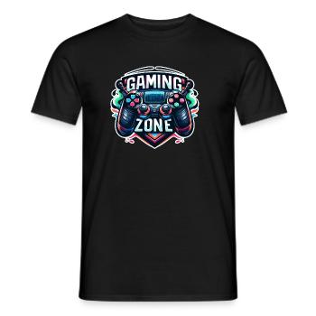 Gaming Zone - Controller Illustration - Männer T-Shirt - Schwarz - Vorne - AI Model Male 178 light (178cm)