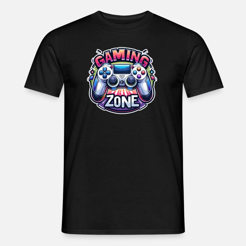 Gaming Zone - Controller Illustration - Men’s T-shirt - black