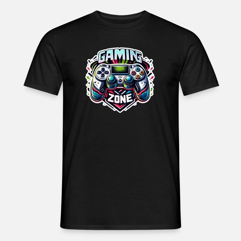 Gaming Zone - Controller Illustration - Men’s T-shirt - black
