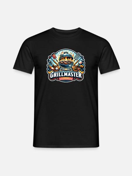 GrillMaster - Grill Illustration - Men's T-Shirt - black