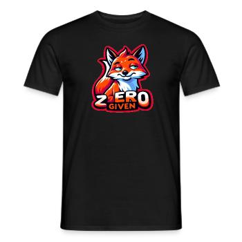 Zero Given - Fuchs Illustration - Männer T-Shirt - Schwarz - Vorne - AI Model Male 178 light (178cm)