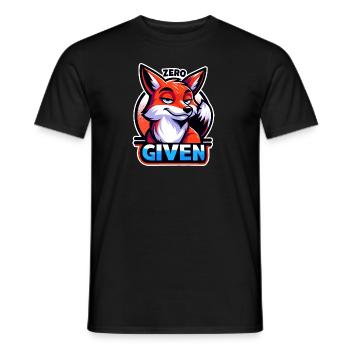 Zero Given - Fuchs Illustration - Männer T-Shirt - Schwarz - Vorne - AI Model Male 178 light (178cm)