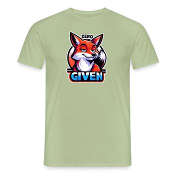 Zero Given - Fuchs Illustration - Männer T-Shirt - Sage - Vorne - AI Model Male 178 light (178cm)