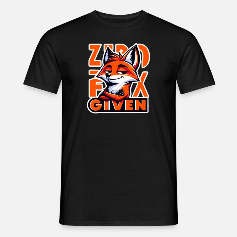 Zero Given - Fox Illustration - Men's T-Shirt - black