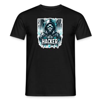 Hacker - Illustration - T-shirt homme - noir - Devant - AI Model Male 178 light (178cm)