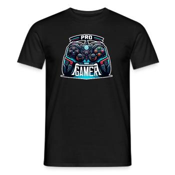 Pro Gamer - Controller Illustration - Männer T-Shirt - Schwarz - Vorne - AI Model Male 178 light (178cm)