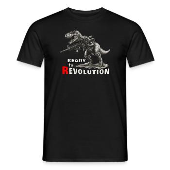 Fusil T-Rex ar15 Revolution - T-shirt homme - noir - Devant - AI Model Male 178 light (178cm)