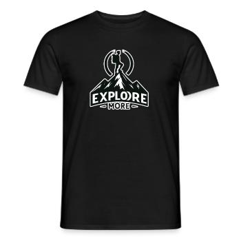 En savoir plus - Wanderer - T-shirt homme - noir - Devant - AI Model Male 178 light (178cm)