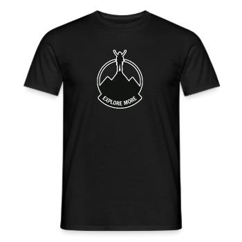 En savoir plus - Wanderer - T-shirt homme - noir - Devant - AI Model Male 178 light (178cm)