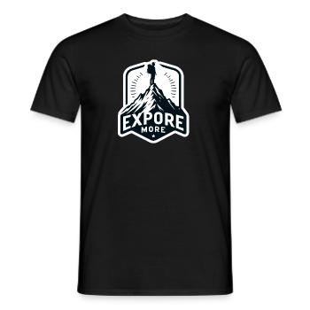 En savoir plus - Wanderer - T-shirt homme - noir - Devant - AI Model Male 178 light (178cm)