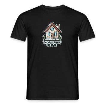 Home Sweet Home - Illustration de maison - T-shirt homme - noir - Devant - AI Model Male 178 light (178cm)