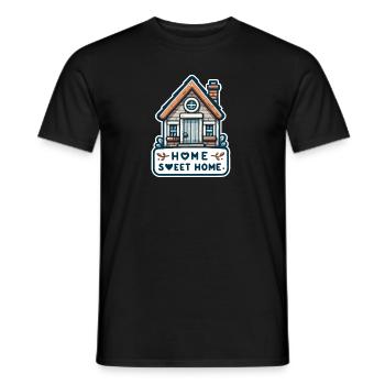 Home Sweet Home - Illustration de maison - T-shirt homme - noir - Devant - AI Model Male 178 light (178cm)