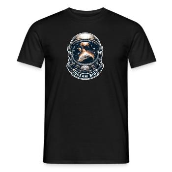 Dream Big - Astronaut Illustration - Männer T-Shirt - Schwarz - Vorne - AI Model Male 178 light (178cm)