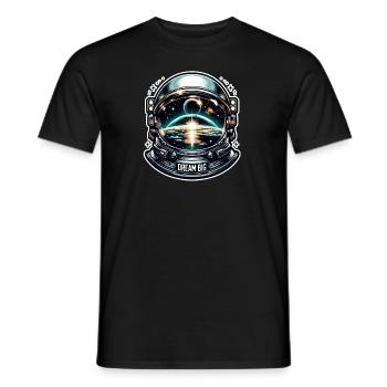 Dream Big - Astronaut Illustration - Männer T-Shirt - Schwarz - Vorne - AI Model Male 178 light (178cm)