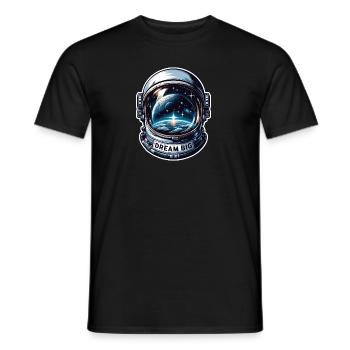 Dream Big - Astronaut Illustration - Männer T-Shirt - Schwarz - Vorne - AI Model Male 178 light (178cm)