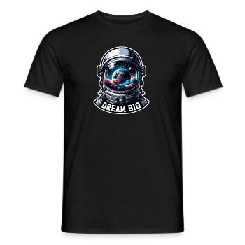 Dream Big - Astronaut Illustration - Männer T-Shirt - Schwarz - Vorne - AI Model Male 178 light (178cm)