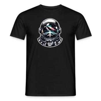 Dream Big - Astronaut Illustration - Männer T-Shirt - Schwarz - Vorne - AI Model Male 178 light (178cm)