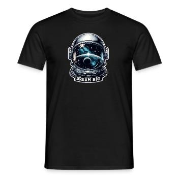 Dream Big - Astronaut Illustration - Männer T-Shirt - Schwarz - Vorne - AI Model Male 178 light (178cm)