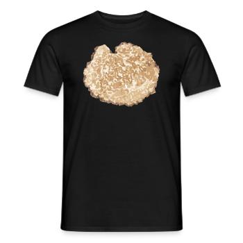 Truffe Tranche Brun - T-shirt homme - noir - Devant - AI Model Male 178 light (178cm)