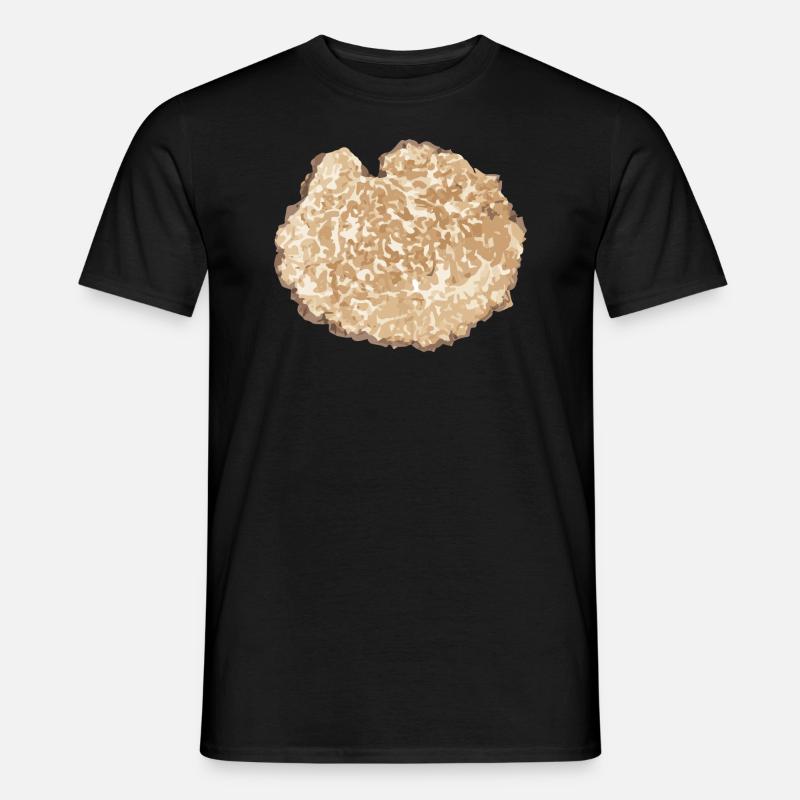 Trüffel Scheibe Braun - Männer T-Shirt - Schwarz