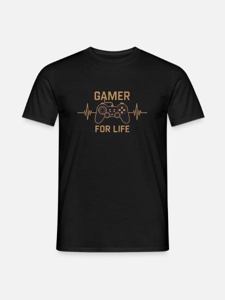 Gamer for life - Men's T-Shirt - black