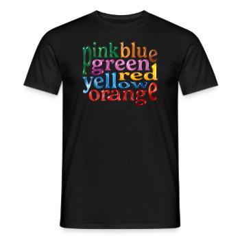 Mauvaises couleurs - T-shirt homme - noir - Devant - AI Model Male 178 light (178cm)