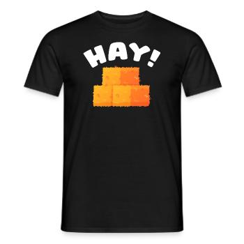 Hay Straw Farmer Hay Baling Farm Worker Farming - Männer T-Shirt - Schwarz - Vorne - AI Model Male 178 light (178cm)