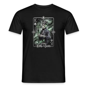 Éternel roi de trèfle - T-shirt homme - noir - Devant - AI Model Male 178 light (178cm)