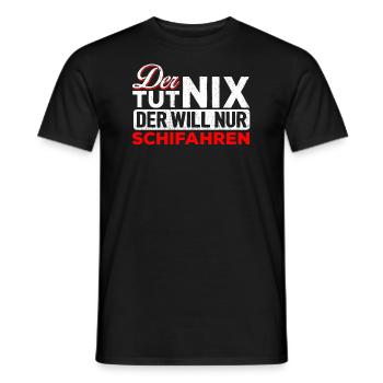 Schifahrer Skifahrer Ski Skiläufer Schifahren - Männer T-Shirt - Schwarz - Vorne - AI Model Male 178 light (178cm)
