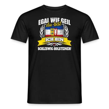 Schleswig-Holsteiner Schleswig-Holstein Geschenk - Männer T-Shirt - Schwarz - Vorne - AI Model Male 178 light (178cm)