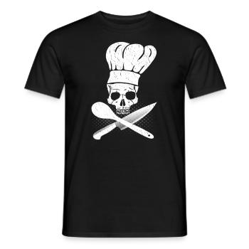 Cuisinier cuisinier cuisinier cuisinier de cadeaux - T-shirt homme - noir - Devant - AI Model Male 178 light (178cm)