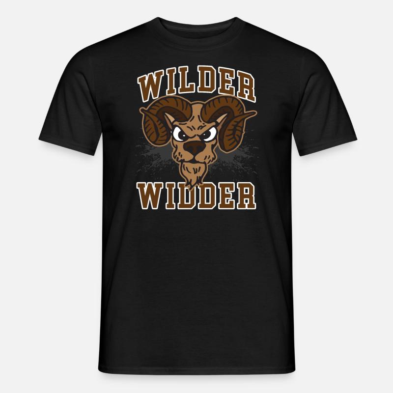WILDER WIDDER - Männer T-Shirt - Schwarz