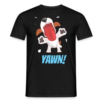 Hund - Männer T-Shirt - Schwarz - Vorne - AI Model Male 178 light (178cm)