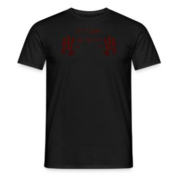 Just Look - No Touch ! - Männer T-Shirt - Schwarz - Vorne - AI Model Male 178 light (178cm)