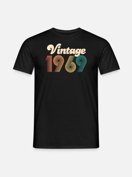 Vintage 1969 vintage de cadeau anniversaire 50e ' - T-shirt homme - noir