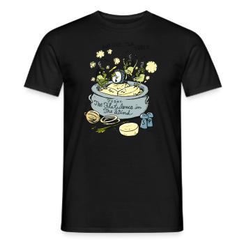 The Flatulence in the Wind - Men's T-Shirt - black - Front - AI Model Male 178 light (178cm)