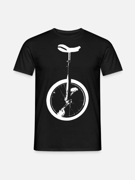 Einrad - Männer T-Shirt - Schwarz