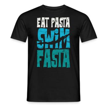 Funny Swimming Swim Team - Men's T-Shirt - black - Front - AI Model Male 178 light (178cm)