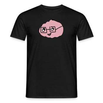 Lunettes de cerveau - T-shirt homme - noir - Devant - AI Model Male 178 light (178cm)