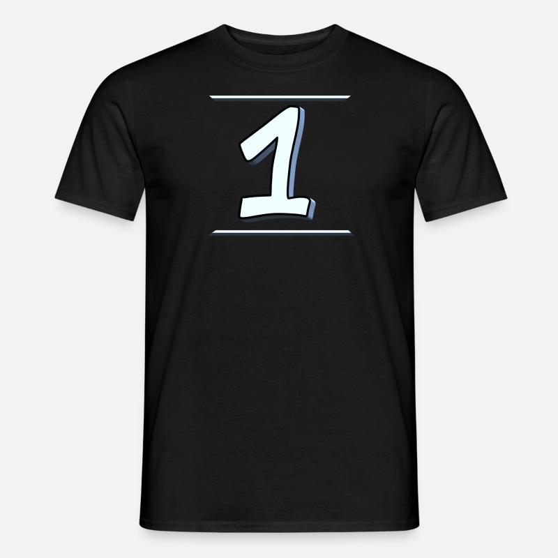 Eins Team - Männer T-Shirt - Schwarz
