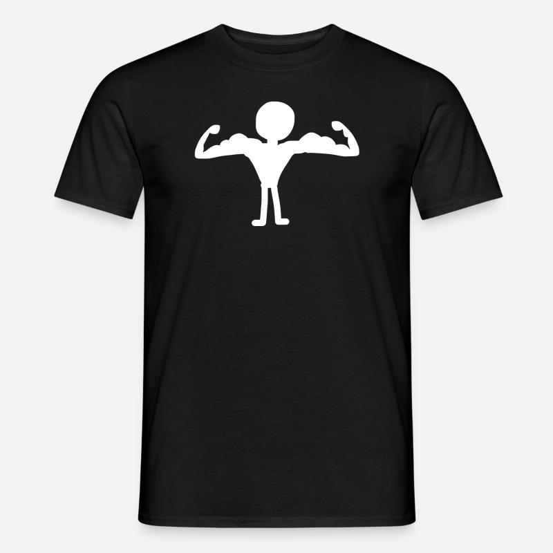 starker Mann - Männer T-Shirt - Schwarz