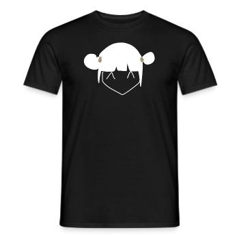 manga fille - T-shirt homme - noir - Devant - AI Model Male 178 light (178cm)