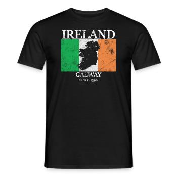 Ireland Galway Europe - Men's T-Shirt - black - Front - AI Model Male 178 light (178cm)