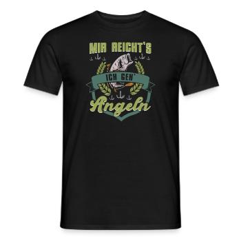 Mir Reichts Ich Geh Angeln - Männer T-Shirt - Schwarz - Vorne - AI Model Male 178 light (178cm)