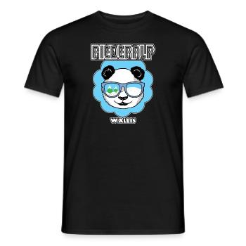 Panda Bear Riederalp Valais Apres Ski - T-shirt homme - noir - Devant - AI Model Male 178 light (178cm)